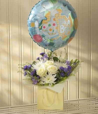 Blue Lullaby Balloon Gift