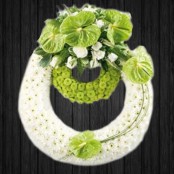 White & Lime Wreath